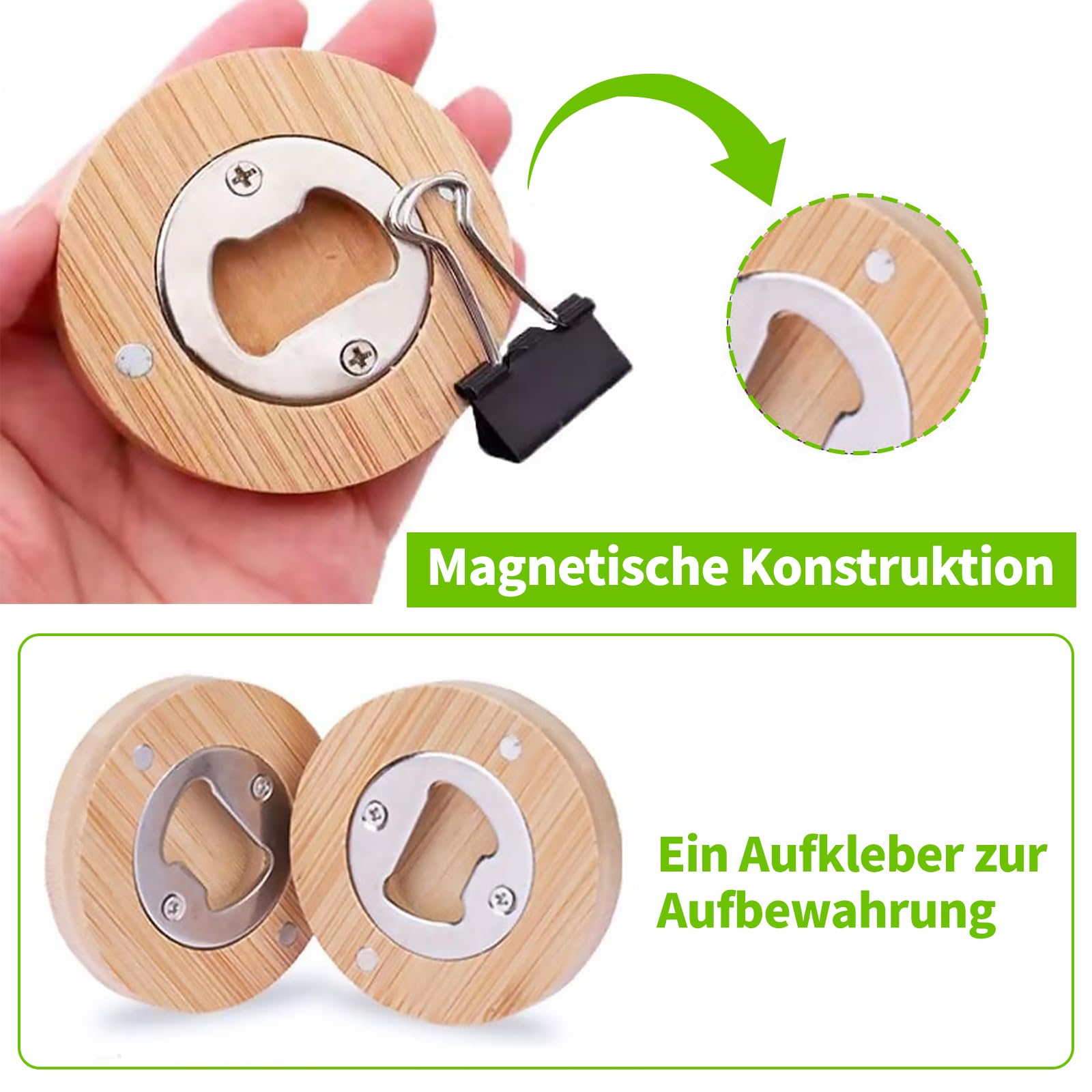 Uxcell Lot De 4 Décapsuleurs Ronds En Acier Inoxydable Avec