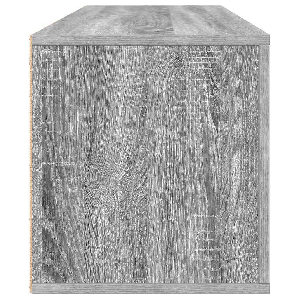Scarpiera da Ingresso Grigio Sonoma 100x35x38 cm