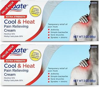Equate Extra Strength Cool & Heat Pain Relieving Cream, 3 oz, Pack of 2