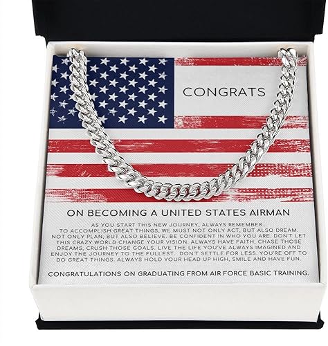 Miniatura 8 de Kizzybel Designs Regalos básicos de graduación de la Fuerza Aérea, graduado de la Academia de Campamento de Botas Militares, Fuerza Aérea de los