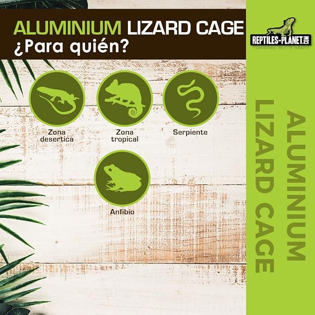 Foto 4 de 8 de Jaula de Lagarto de Aluminio, 32 x 32 x 46 cm
