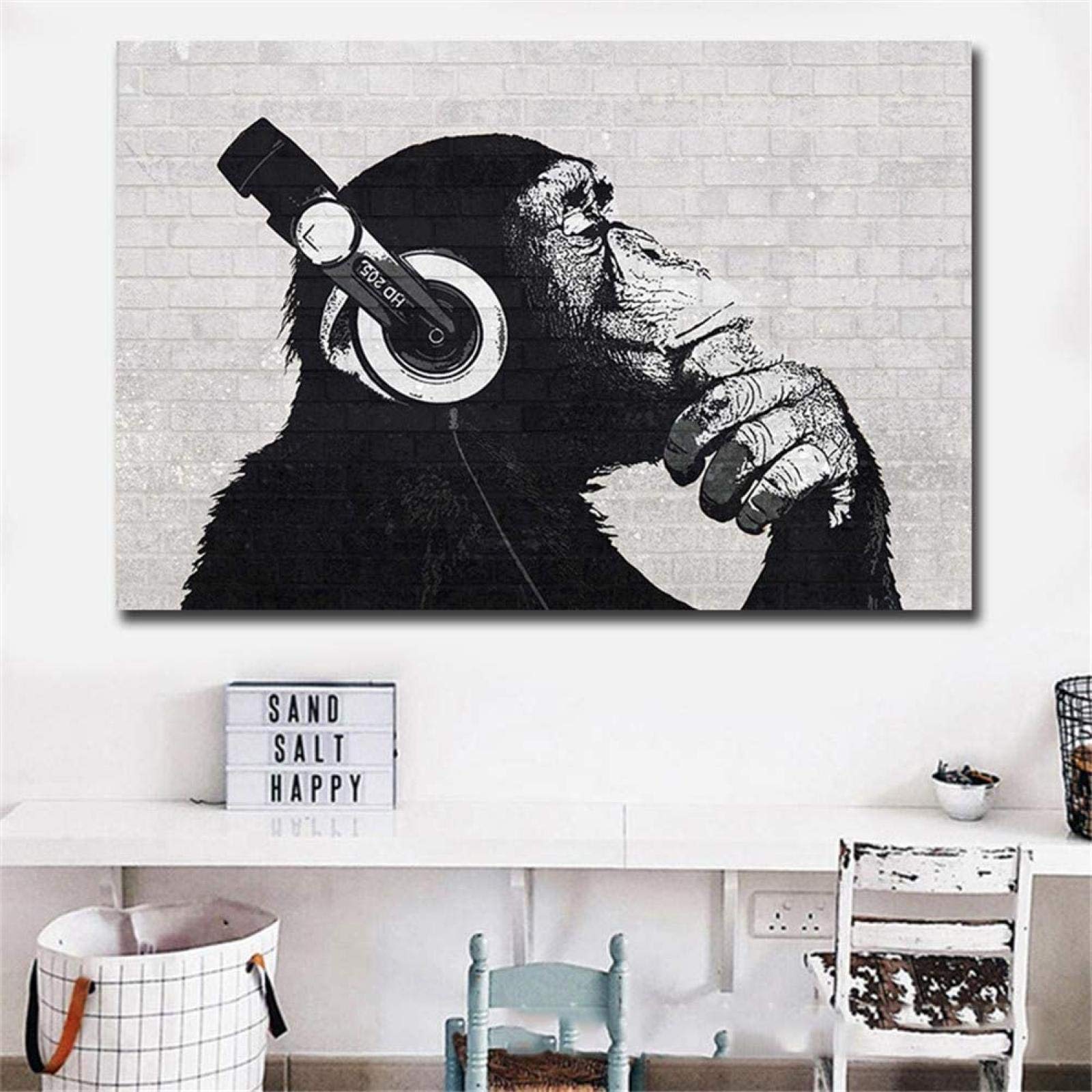 アート・デザイン・音楽 Digital Smoke Vol. 1 Chaz Bear Art Print Animal Canvas Printed Painting, A Group of Funny