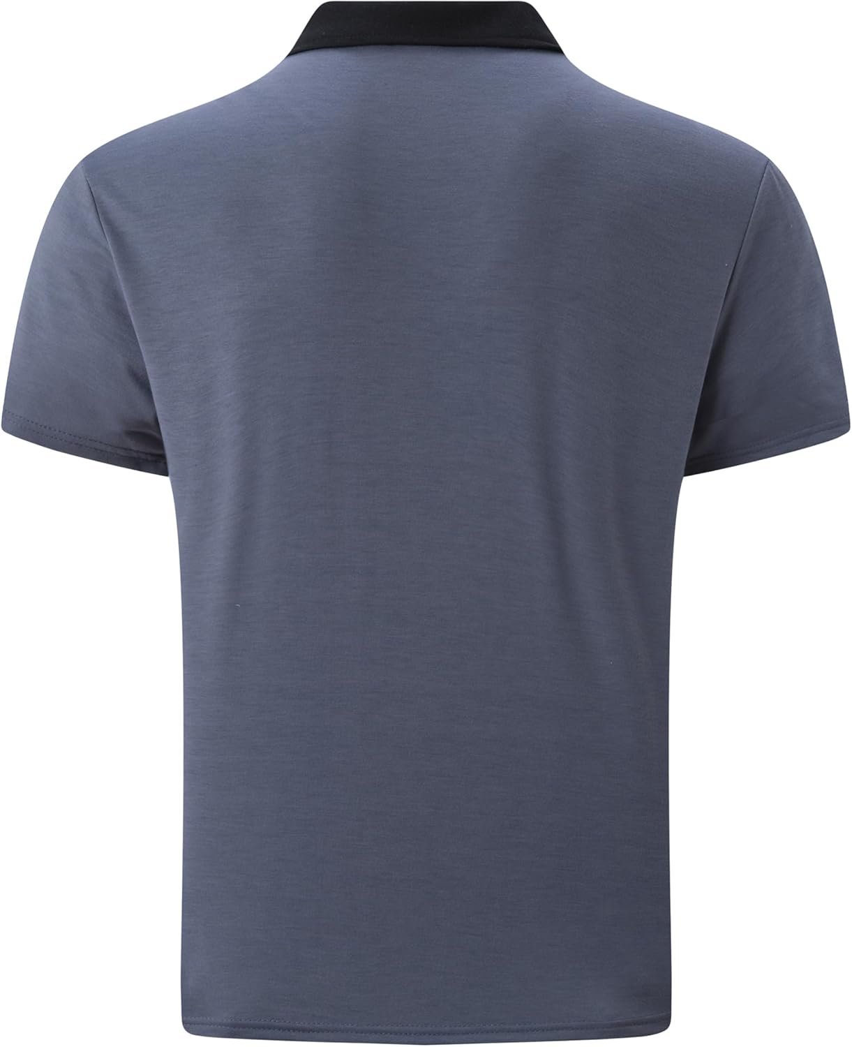 Mens Casual Polo Shirts Classic Short Sleeve Golf Shirt Fashion Button Cotton Top with Pocket - Image 4