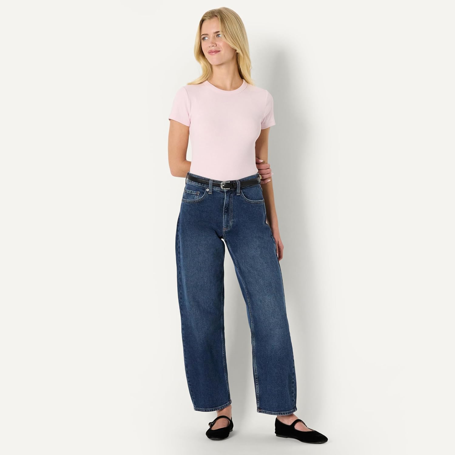 Amazon Essentials (Demi's Pick) Women's Slim-Fit Stretch Rib Short-Sleeve Tee - Image 5