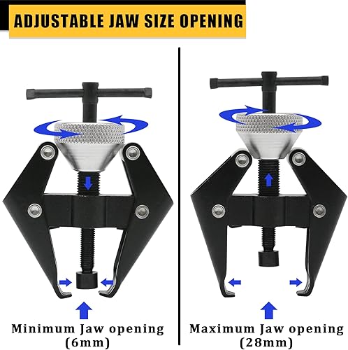 Miniatura 4 de Extractor de brazo de limpiaparabrisas y herramienta de extracción de terminales de batería, herramienta de extracción de brazo de limpiaparabrisas