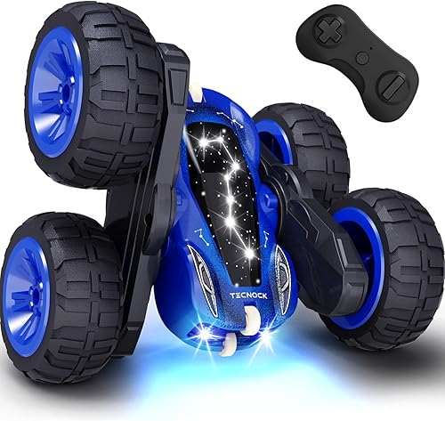 Tecnock Coche de control remoto para niños, auto RC de 2.4 GHz con carga fácil tipo C, 4WD de doble cara gira y gira en 360, auto de acrobacias a disponible en Yaxa Costa Rica