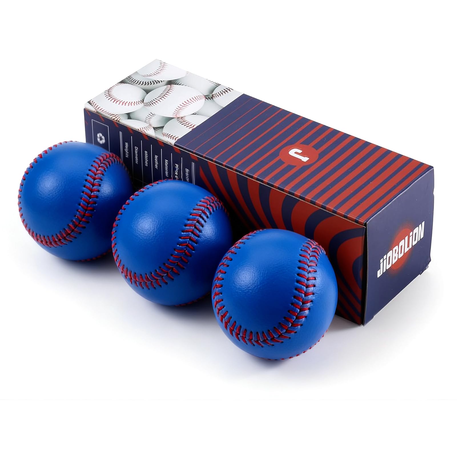 JIOBOLION Official Size & Weight Baseball for Training - Synthetic Leather Cover with Cor…