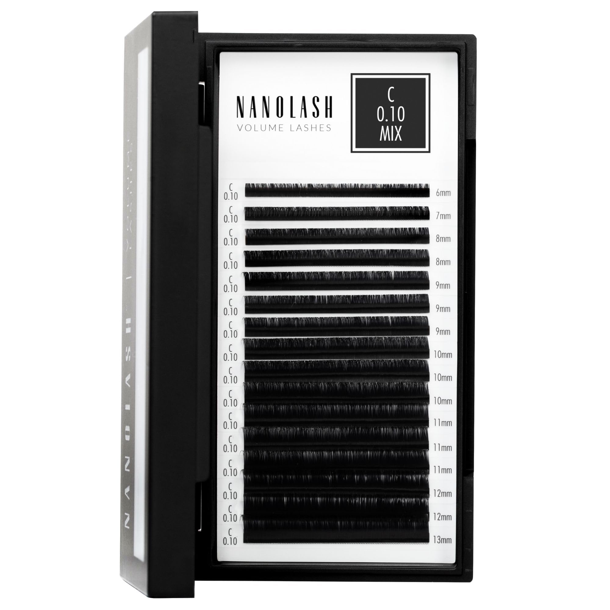 Nanolash Volume Lashes 0.10 C, Mix 6-13Mm