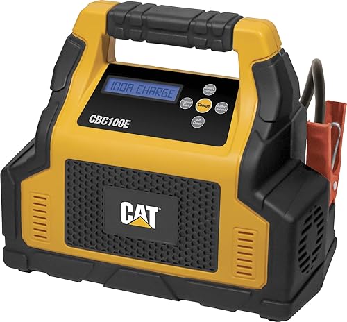 CAT CBC100E - Cargador de batería profesional de 25 amperios, mantenedor de batería de 3 amperios con arranque del motor de 100 amperios