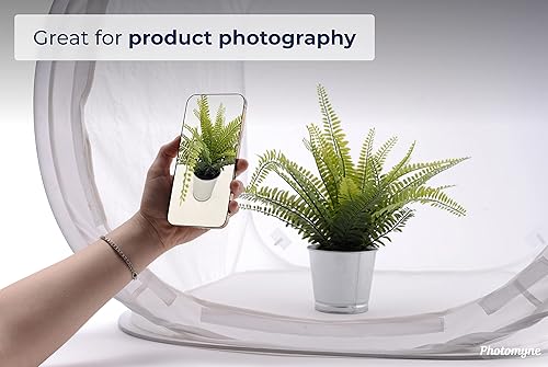 Miniatura 7 de Photomyne Caja de luz de estudio fotográfico tienda de campaña plegable para fotografía con bolsa de transporte, difusor antideslumbrante para