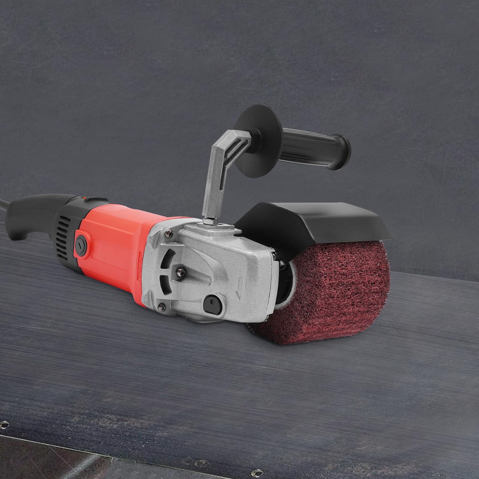 Máquina de satén de 1580 W, 100 a 3000 rpm, lijadora de cepillo de madera con función de lijado en rodillo, cepillo de madera para renovaciones exteriores, pulidora y pulidora, rango de velocidad