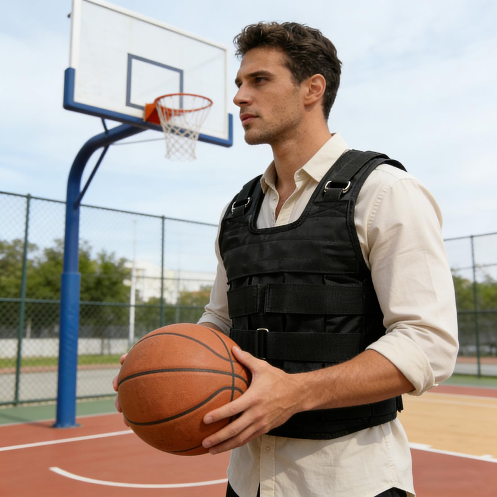 Gilet ponderato, regolabile, 50 kg, gilet running per bodybuilding