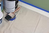 Vista 5 de Quick Drop - Paño de seguridad de lona de 8 onzas, 3.5 x 4 pies