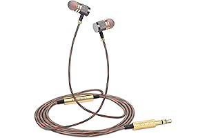 ggmm earbuds 3.5mm Wired Headphones Ergonomic Noise Isolating Stereo Earbuds