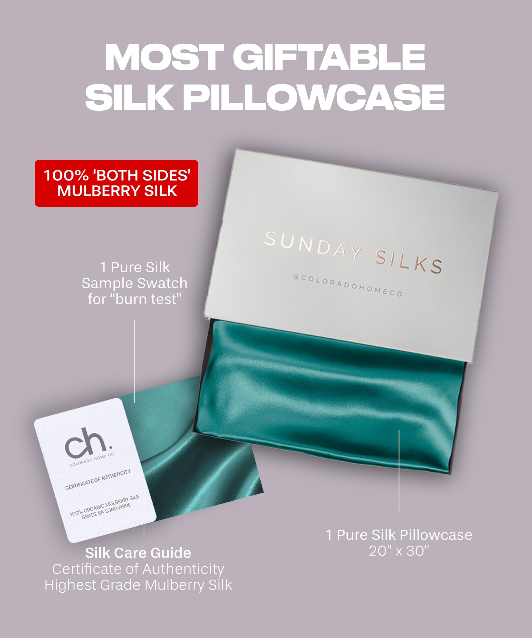 ZIMASILK Federa in 100% seta di gelso, versione aggiornata, per la salute dei capelli e della pelle, seta di grado 6A, con cerniera YKK, confezione regalo, 1 pezzo (standard 50 x 75