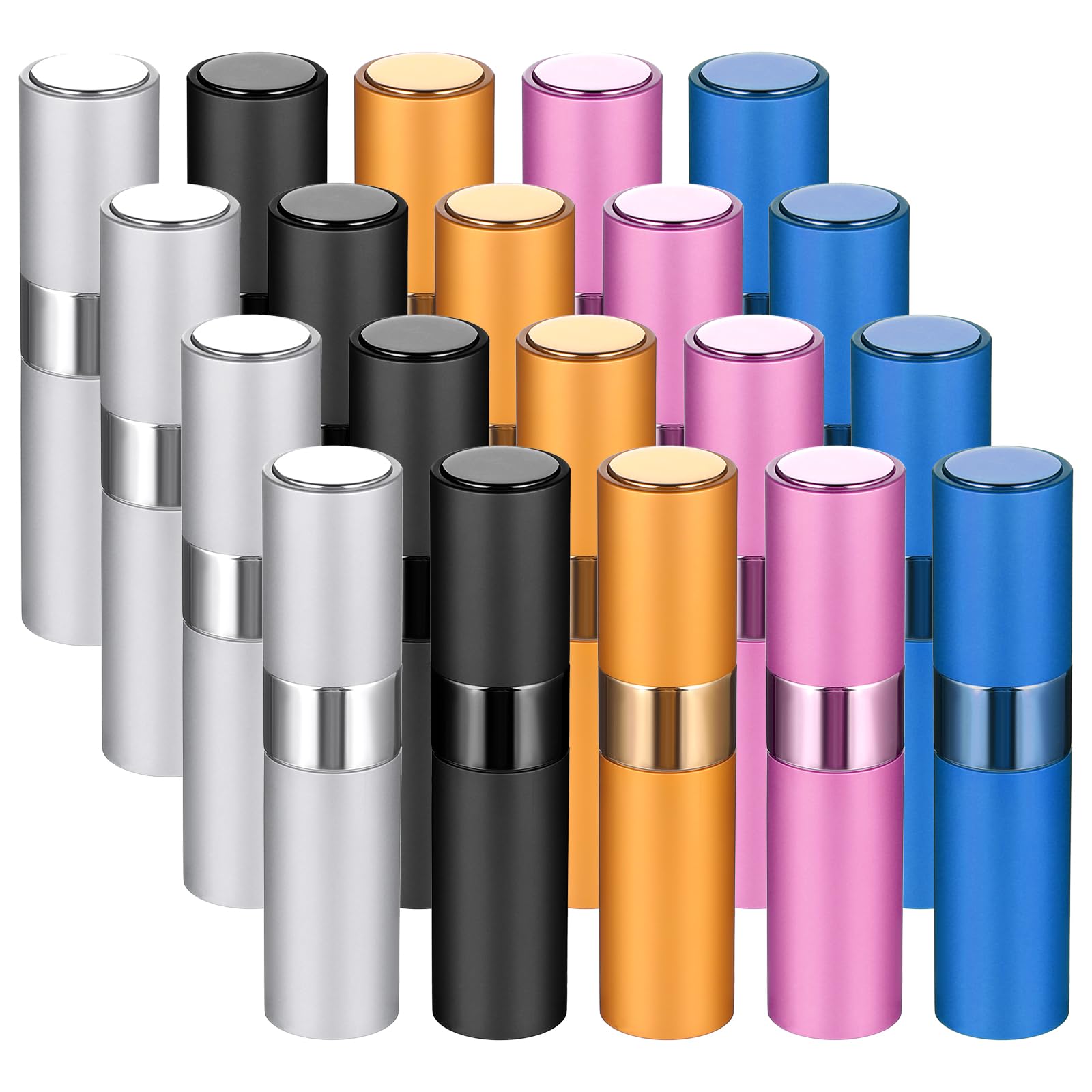 Dimeho 8ML Atomizer Perfume Spray Bottle 20 PCS Refillable Empty Small Cologne Dispenser Mini Travel Portable Sprayer for Women Men Travel