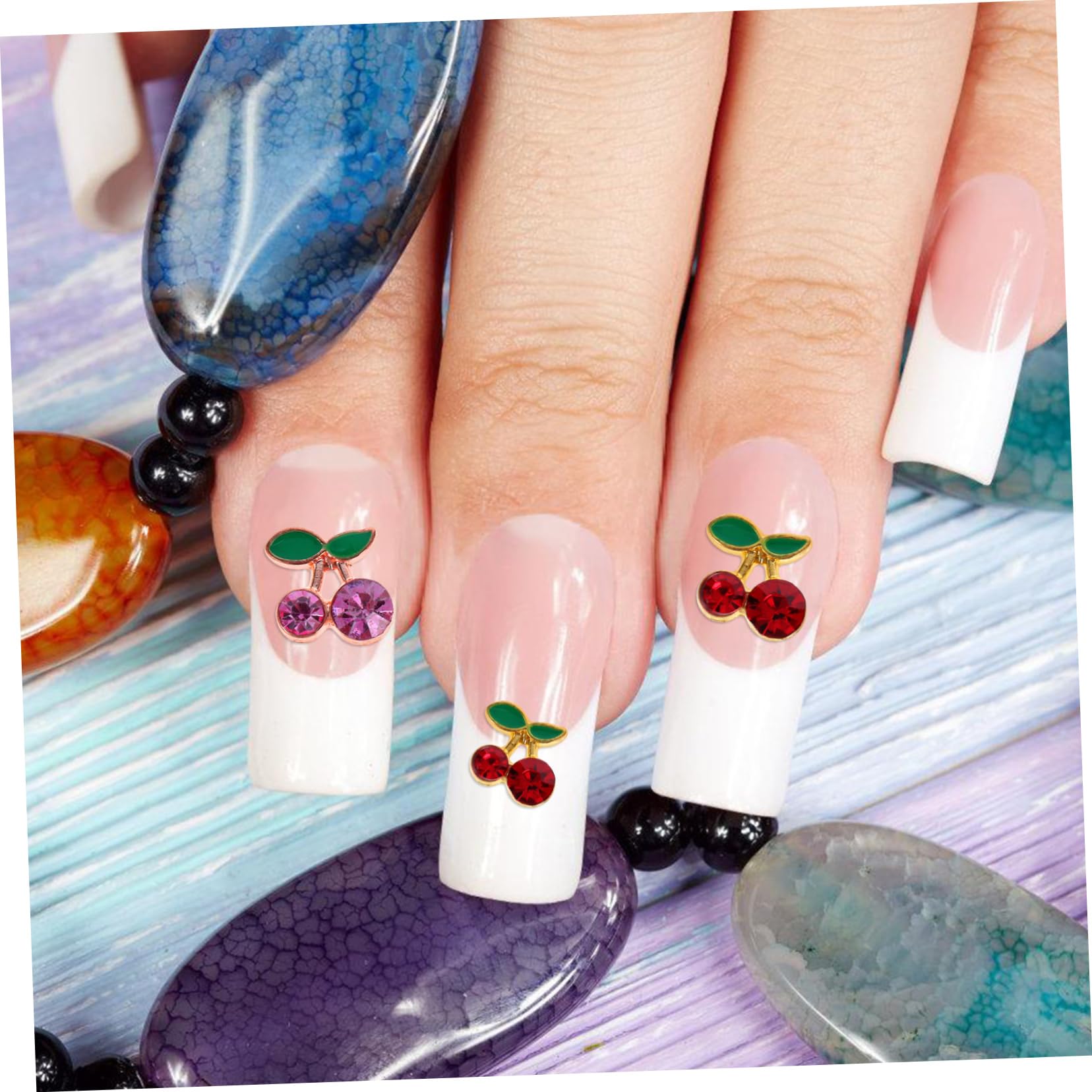CALLARON 5 Set Decorazioni Per Unghie Charm Eleganti Per Nail Art E Te Per Unghie Sfavillanti E 32 Pezzi*5