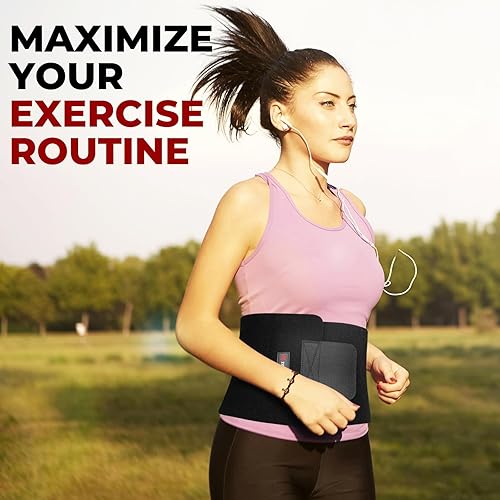Miniatura 6 de ZOYER Entrenador de cintura para mujer, cinturón reductor de cintura de neopreno, banda de sudor para sudar más, aumenta la estabilidad central,