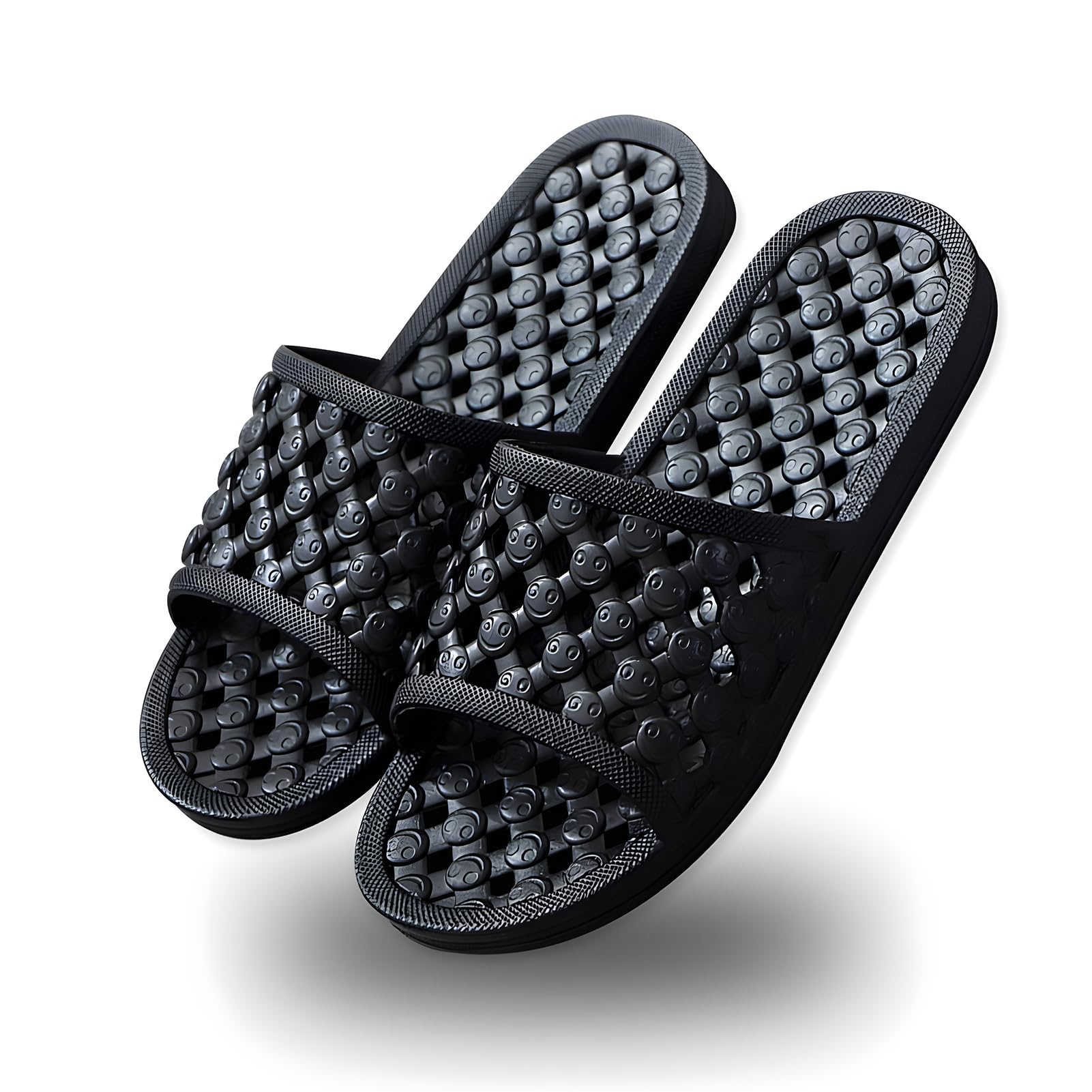 AYYDMYShower Shoes Quick Drying Slippers for Women Men, Non Slip House Shoes Cushioned Thick Sole Bathroom Slippers Indoor Outdoor Soft Platform Sandals for Living Room College Dorm Beach SPA Gym Pool