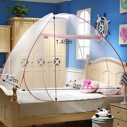 Miniatura 4 de ruihome plegable Pop-Up mosquitero cama sala de tienda de campaña Toldo con cierre para adultos y adolescentes Niños Viaje al aire última