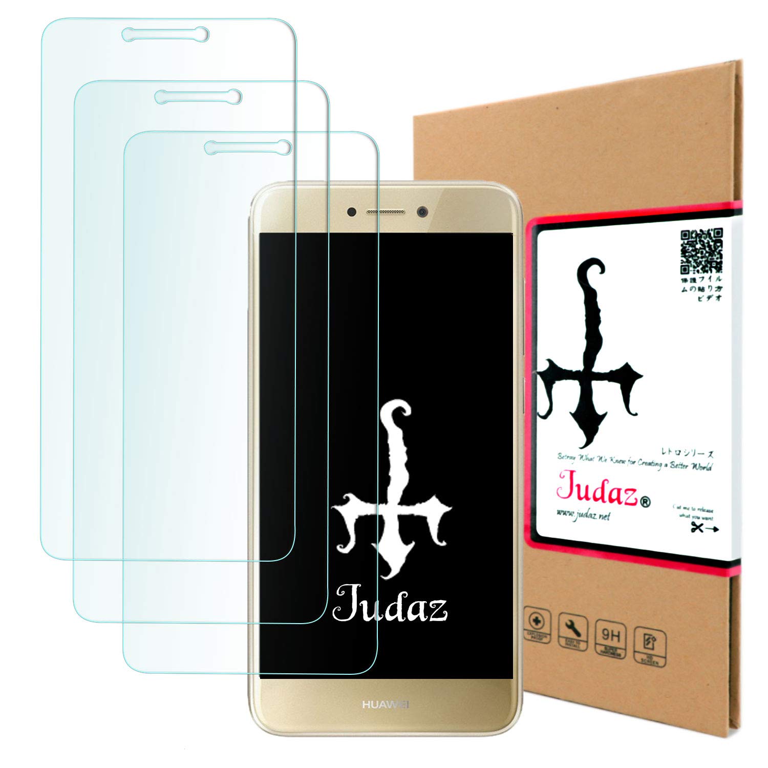 Amazon | 【 Judaz 】 3枚セット HD ガラスフィルム Y!Mobile HUAWEI