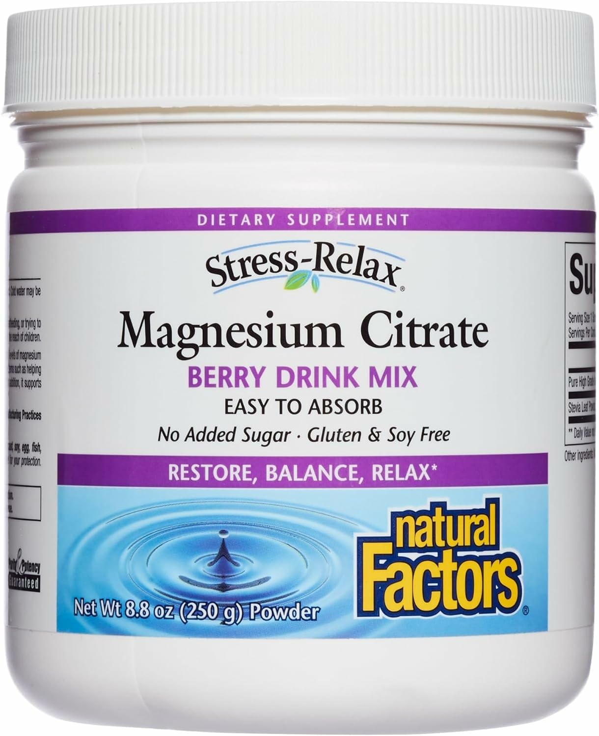 Natural FactorsBerry Mix Magnesium Citrate 300 Mg Powder 250 G