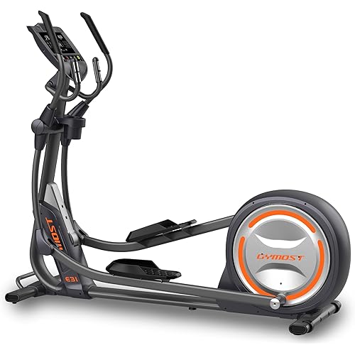 GYMOST Elliptical Machine, Elliptical Exercise Machine for Home with Hyper-Quiet Magnetic Drive System, Elliptical Trainer with 32 Resistance Levels, Large LED Monitor