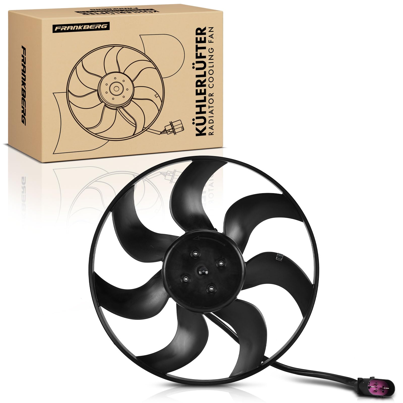Frankberg Ventilateur de radiateur, turbine, refroidisseur d'eau, 4