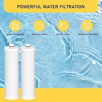 2pack High Water Filter Cartridges Replacement Cartridge for Kitchen Filtration Systems Cartridges