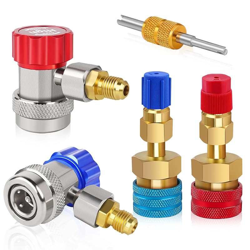 Kit de adaptadores Boltigen R1234yf e R134a para sistema de ar-condicionado automotivo