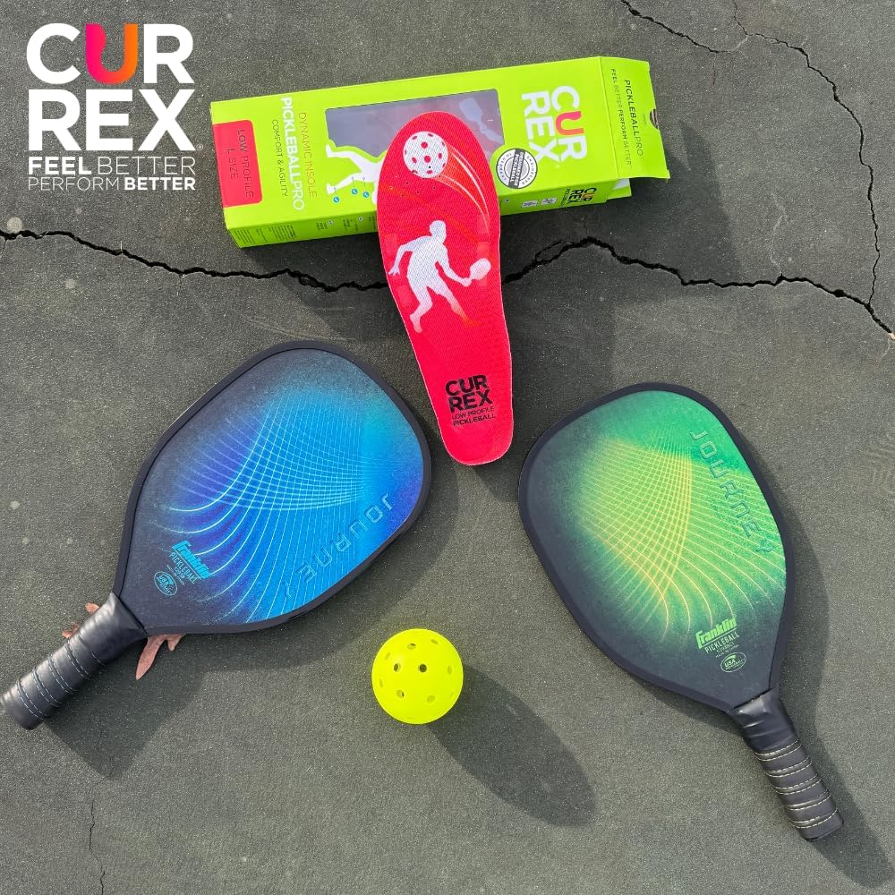 CURREX PICKLEBALLPRO Insoles for Pickleball Shoes – Arch Support Inserts w/Super Grip Surface & Premium Heel Cushioning, Helps Improve Foot Stability – for Men & Women– Low Arch, Large - Image 7