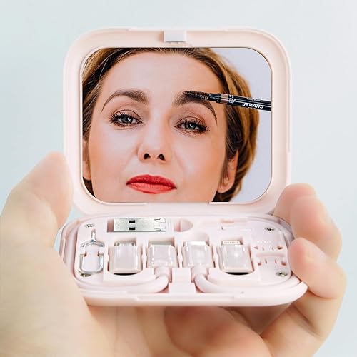 Miniatura 3 de Cable USB tipo C a C de carga y transferencia de datos con 3 adaptadores combinados (rosa)