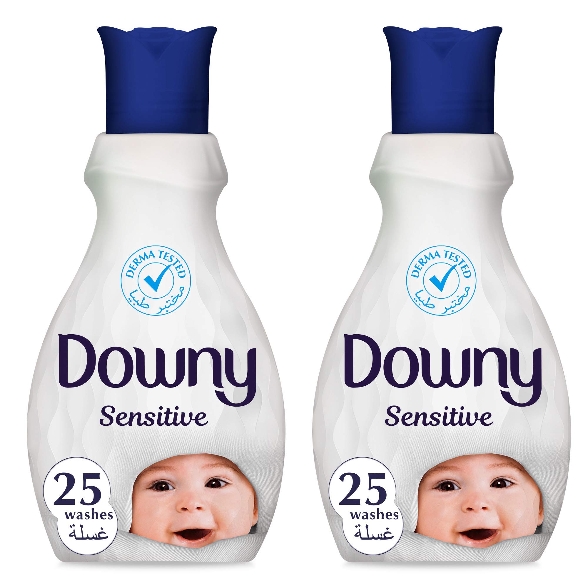 Downy Sensitive Fabric Softener, 2 x 1 liter