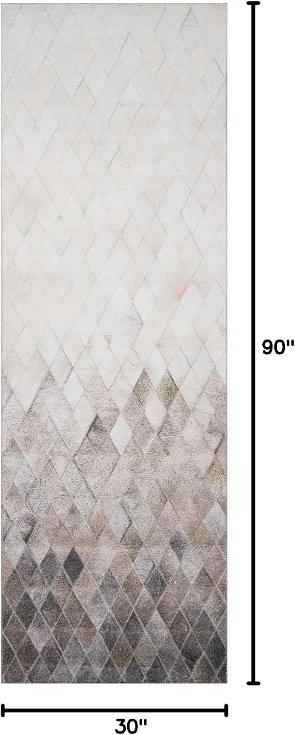 Loloi Maddox Collection MAD-04 Sand/Taupe 2'-6" x 7'-6" Runner Rug