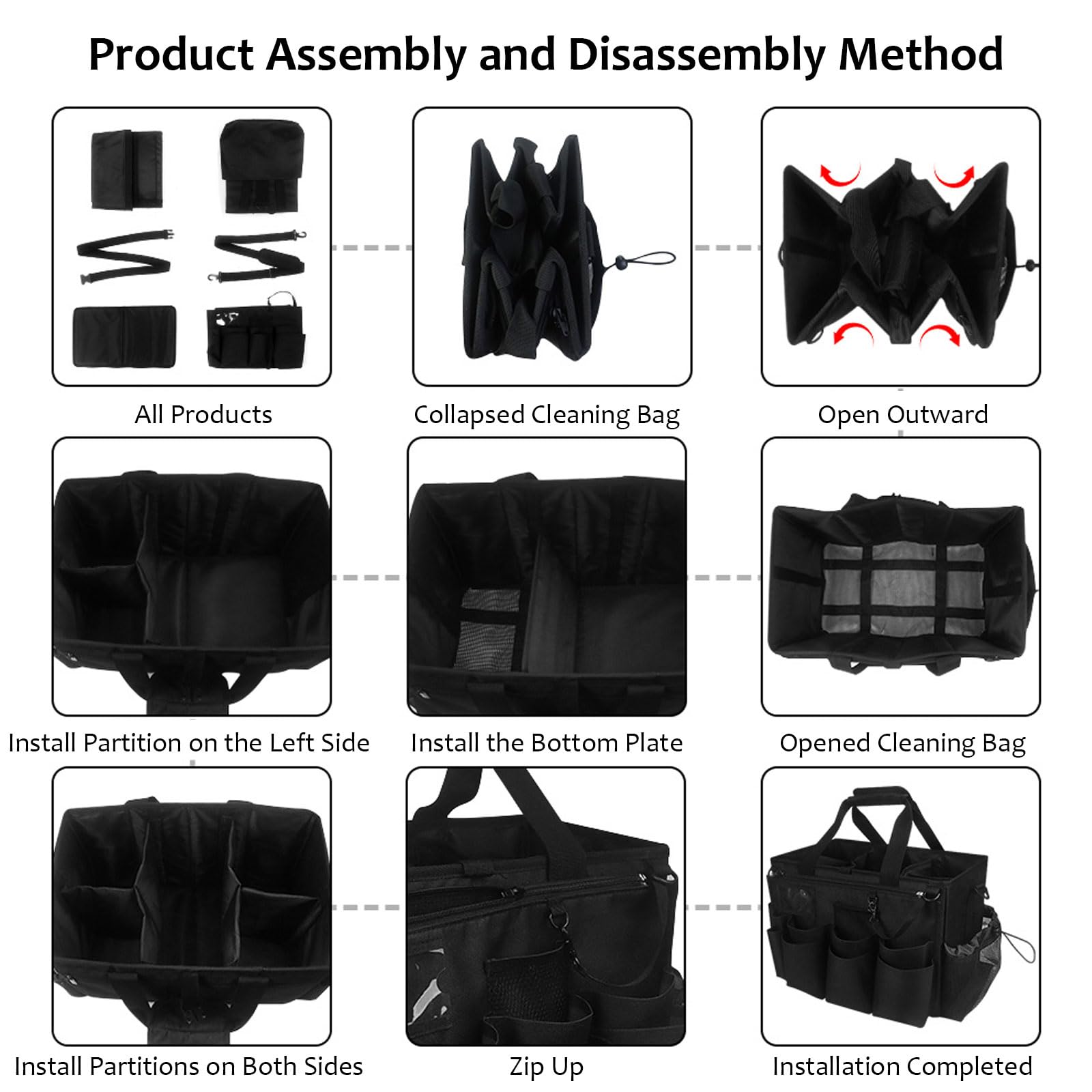 Cleaning Caddy Bag - Organize Your Supplies -7