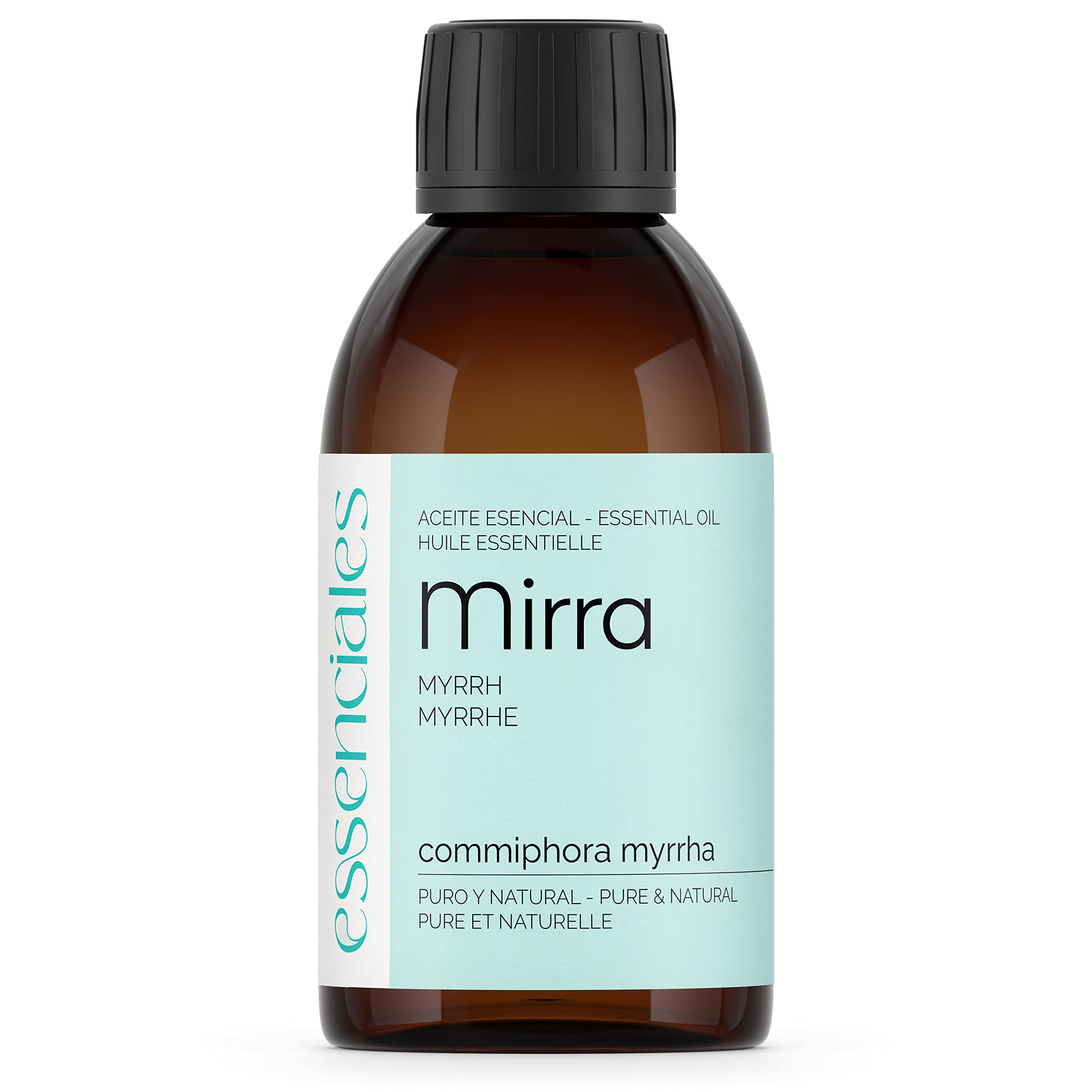 ESSENCIALES Olejek eteryczny Mirra 200 ml – 100% czysty i naturalny – aromat otoczkowy – idealny do dyfuzora, relaksu i aromaterapii