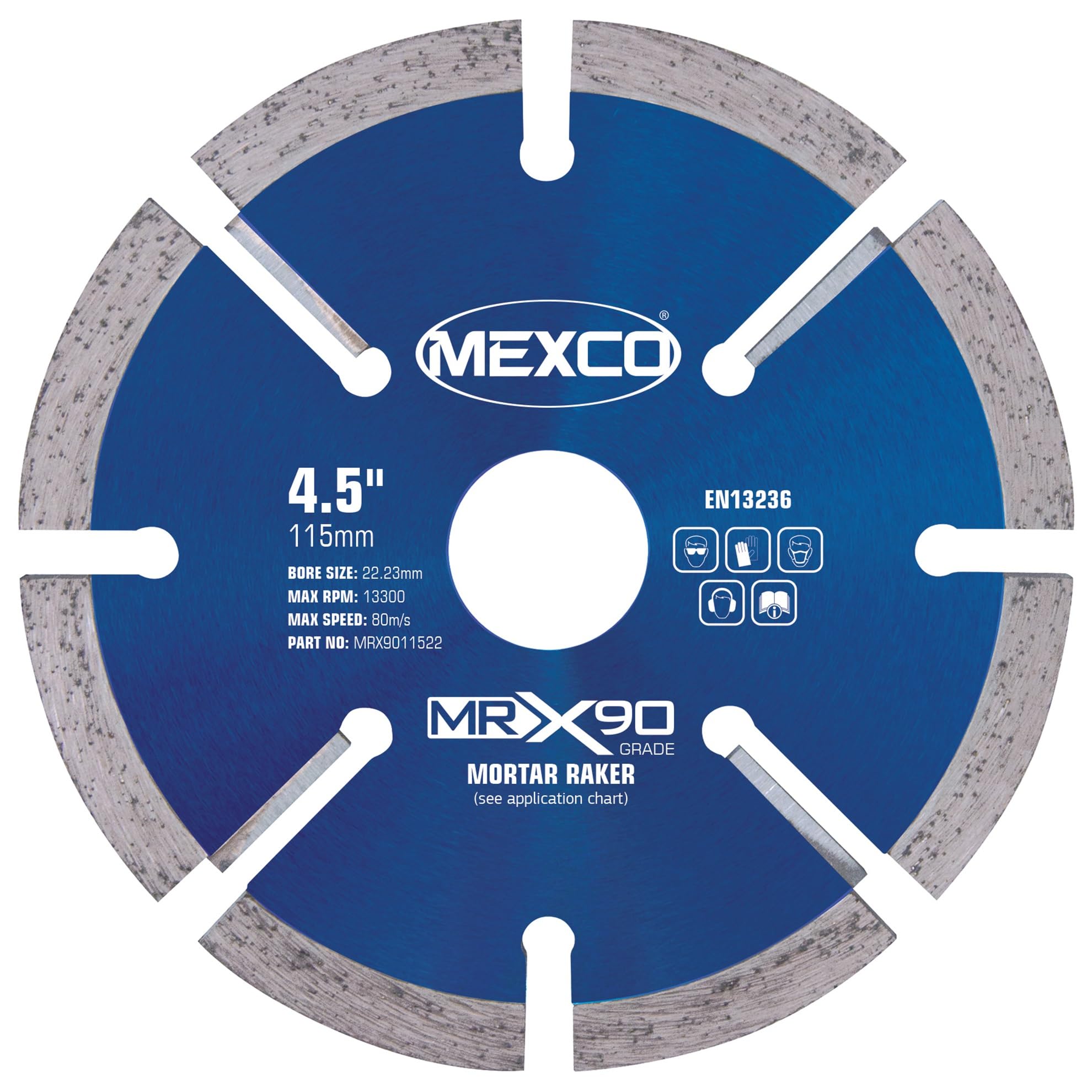 Mexco MRX Mortar Raking Diamond Blade, for Fast Removal of Mortar Joints & Cu...