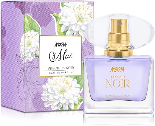 Nykaa Moi Precious Noir Eau De Parfum for Women, Freesia & Apple Scent, 30ml