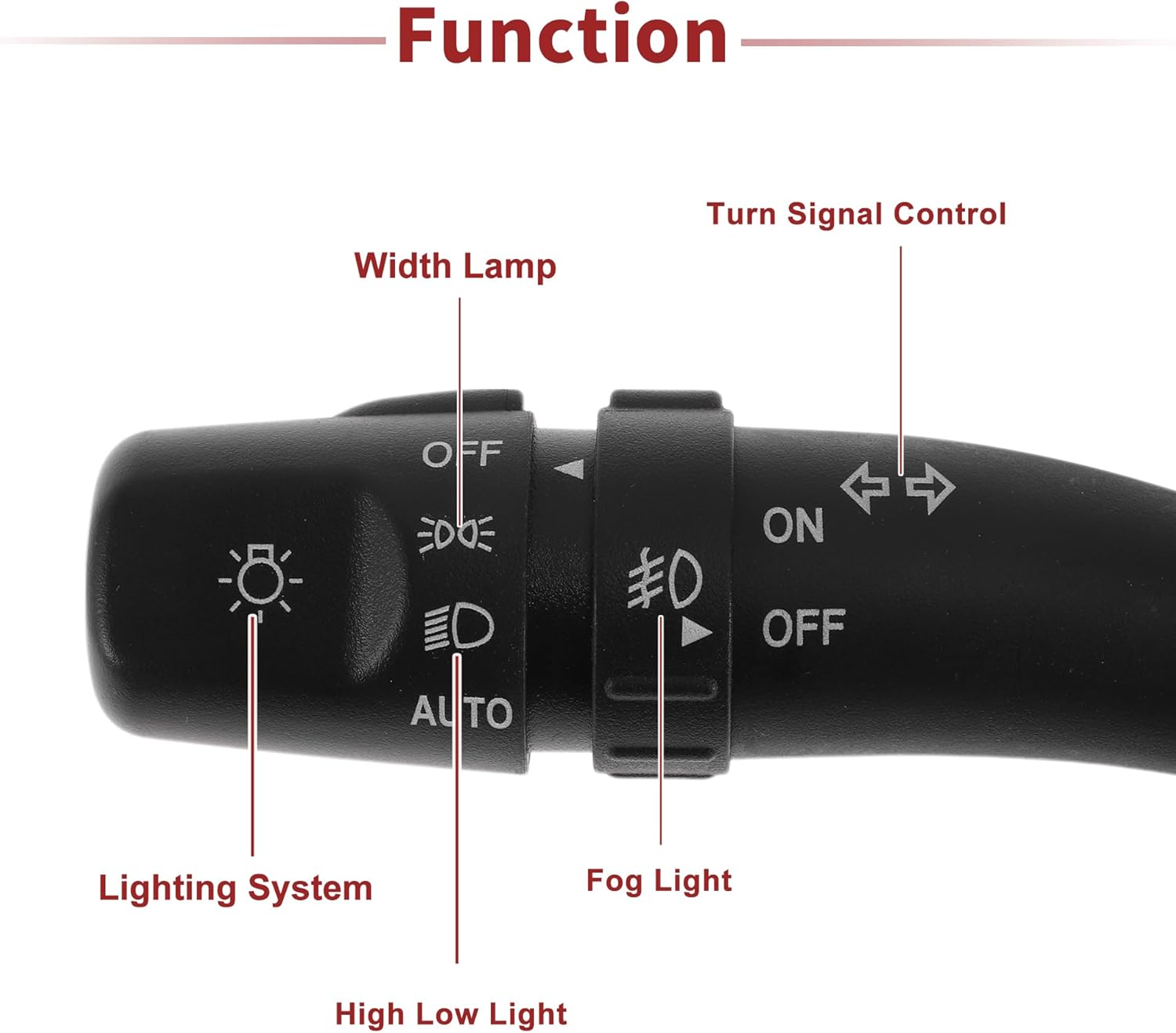 No.934104D200/CBS1890 Turn Signal Switch for Hyundai Entourage 2007-2008 Multifunction Combination Switch Black Plastic 1 Pcs