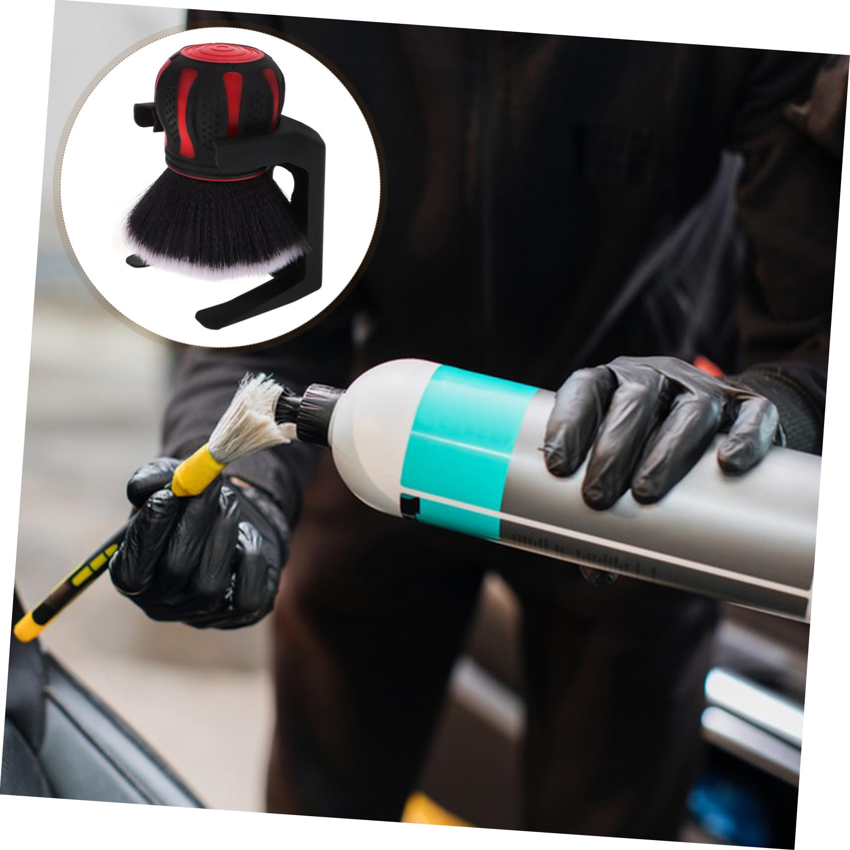 CHILDWEET Detailing Bürste Für Auto-innenräume Multifunktionale Weiche Reinigungspinsel Für Lüftungsschlitze Felgen Und Mit Stabiler Halterung Für Müheloses Auto-Detailing