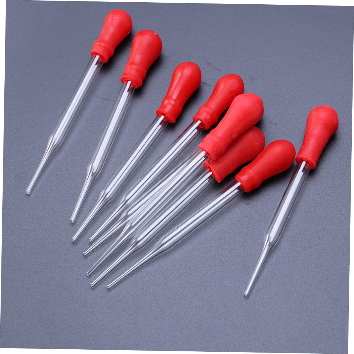 HOMOCONO 3sets 12cm Portable Eye Dropper Glass Pipette Dropper Leakproof Squeezable Perfect for Home School Experiments 13pcs*3