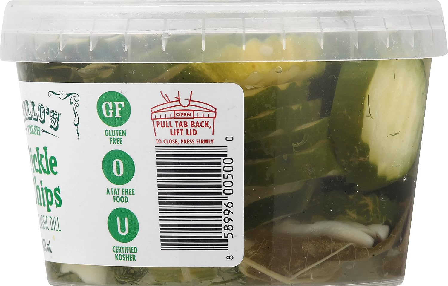 Grillo's Pickles Classic Dill Pickle Chips, 16 Fl Oz