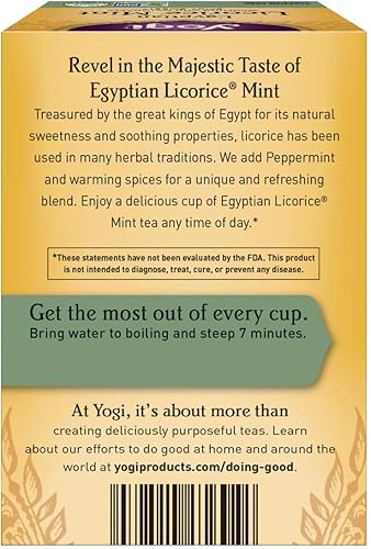 Miniatura 3 de Yogi Té, regaliz egipcio menta, 16 unidades