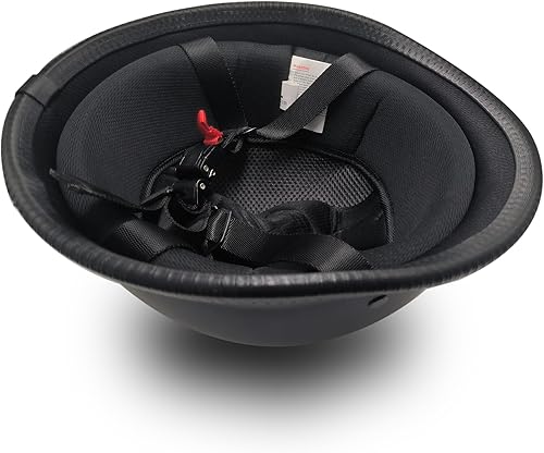 Miniatura 6 de VRWEARE Casco de motocicleta de estilo alemán, aprobado por DOT, casco de media cara para hombres y mujeres, casco de media cara para motocicleta,