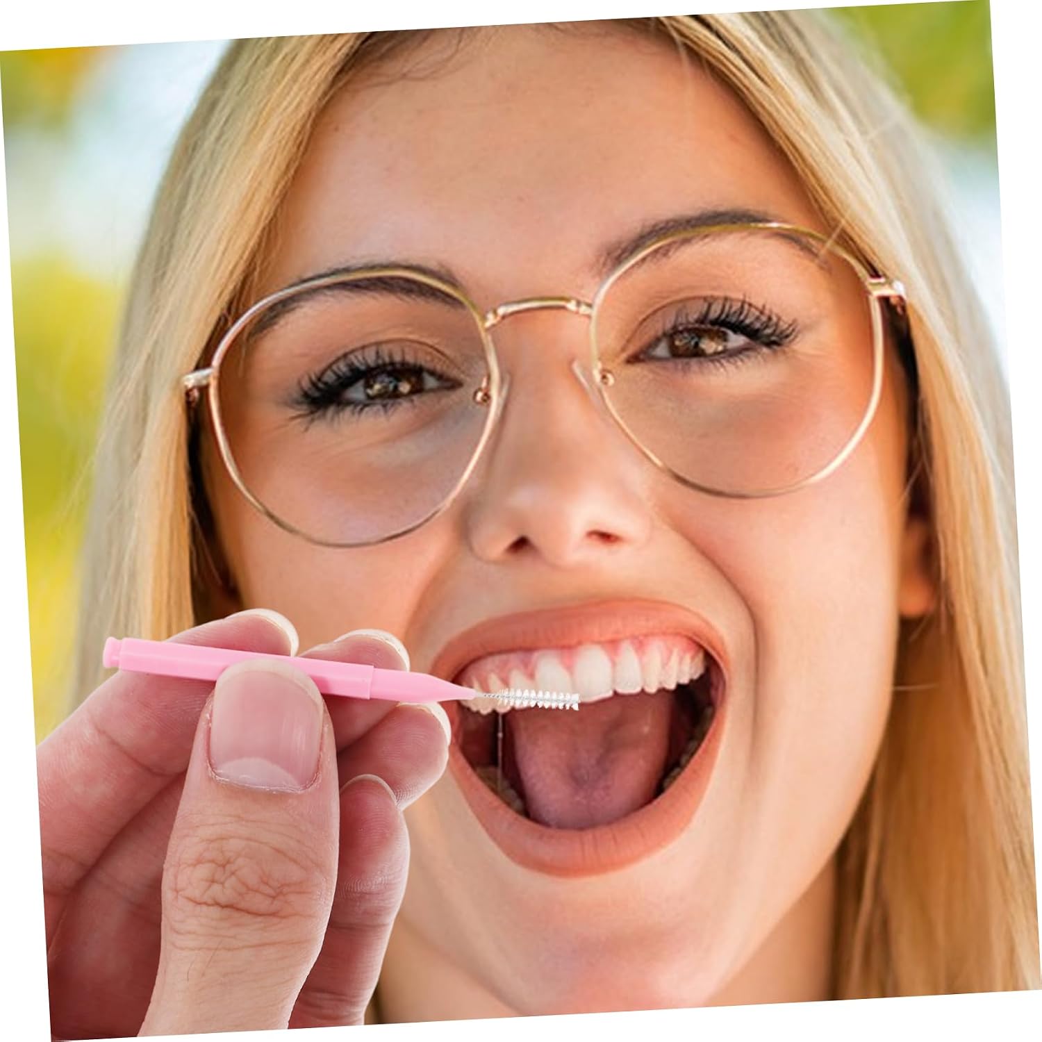 100pcs Interdental Brush Brush Picks Braces Cleaner Soft Bristles Dental Flosser for Plaque Removal