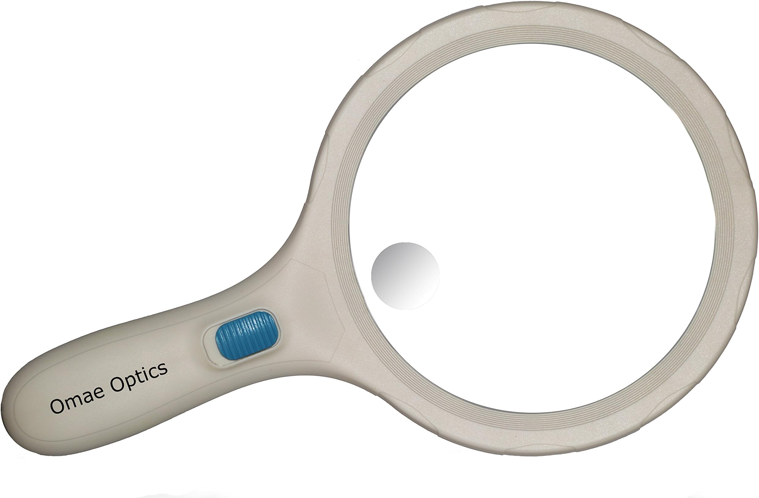12 LED Omae Optics 1.8X 5X Dual Magnification High Brightness Ergonomic Magnifier (White)