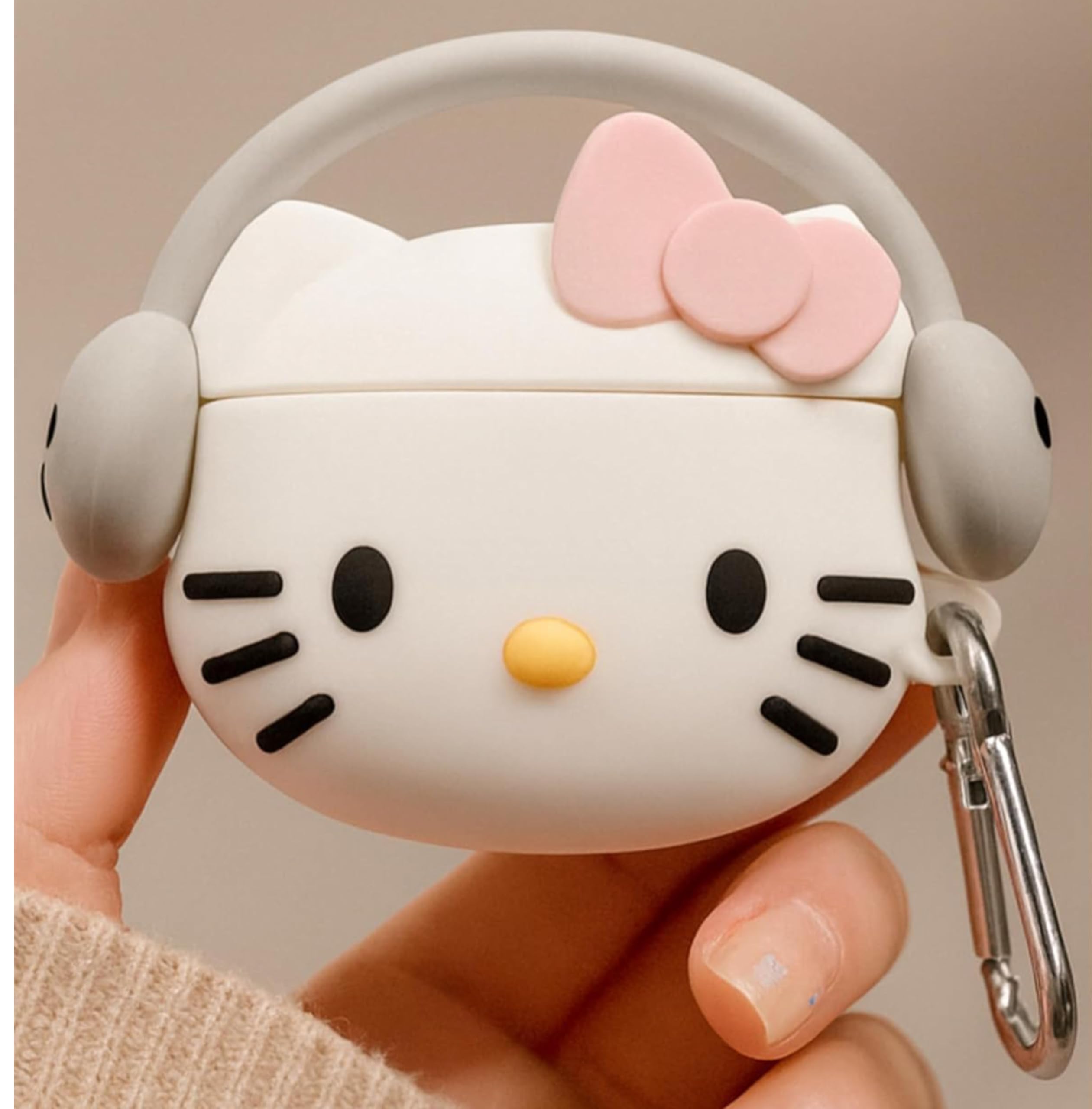 Emoh Roced Compatible for AirPods Pro 2 Case with Keychain, Drop Protection, Protective Case, Supports Wireless Charging Cover for AirPods Pro 1st/2nd Generation (2022/2019)- (Kitty White)-image-20