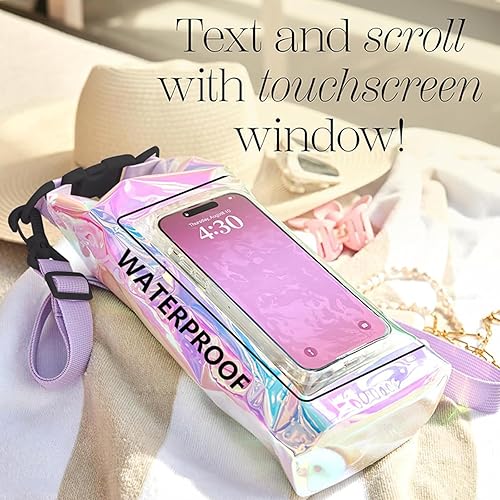 Miniatura 7 de Paquete de 2 bolsas impermeables 2 en 1 para acampar al aire libre, playa, bolsas a prueba de arena, mochila impermeable, teléfono celular,