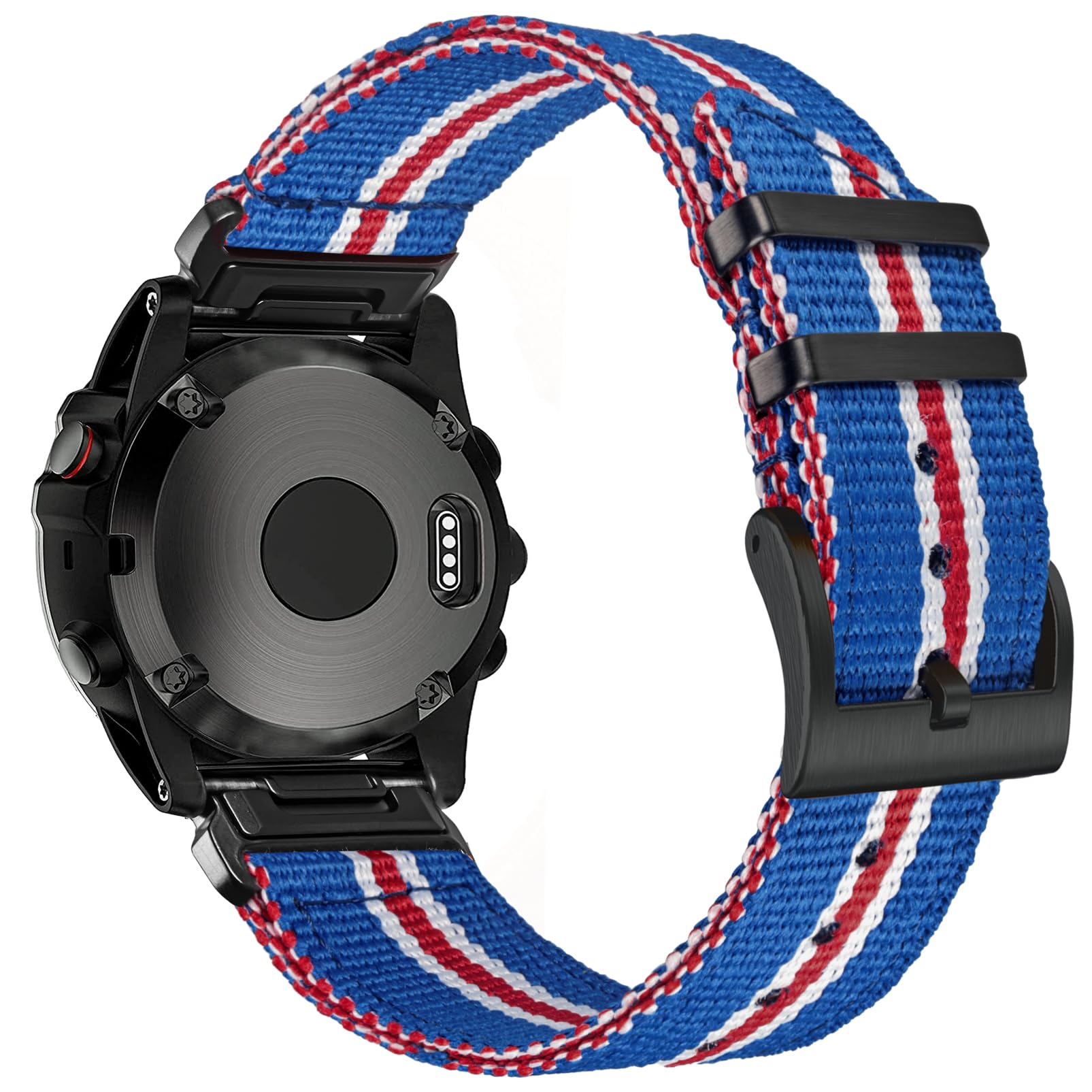 Correa de nylon compatible con Garmin, 20mm Correa de reloj de liberación rápida duradera para Fenix 7S/7S pro/Fenix 6S/6S pro/Fenix 5S/Fenix 5S plus/D2/Descent Mk2S Correa de repuesto para hombre
