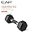 CAP Barbell 10 LB Rubber Coated Hex Dumbbell Hand Weight with Padded Grip - Single | Comfort Grip